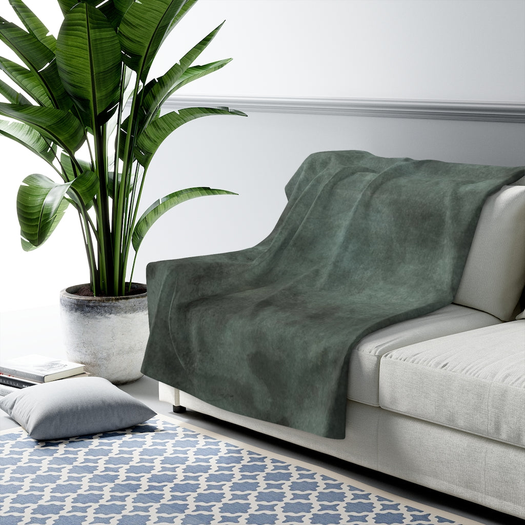 Gradient Comfy Blanket | Smokey Green