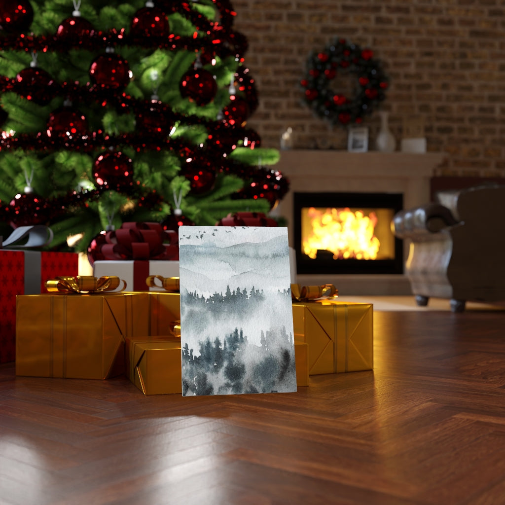 Nature Wall Canvas Art | Gray Woodlands