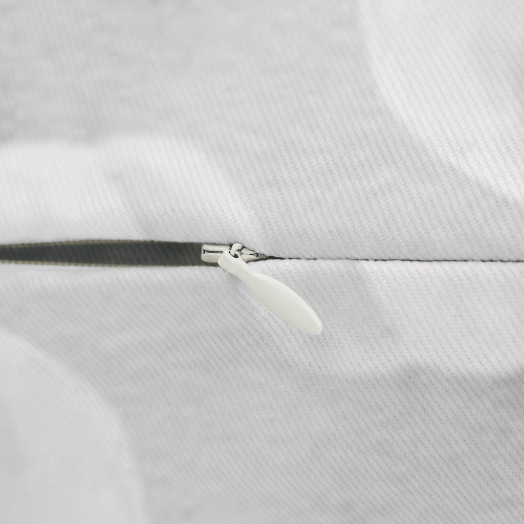 Floral Boho Lumbar Pillow | Grey White