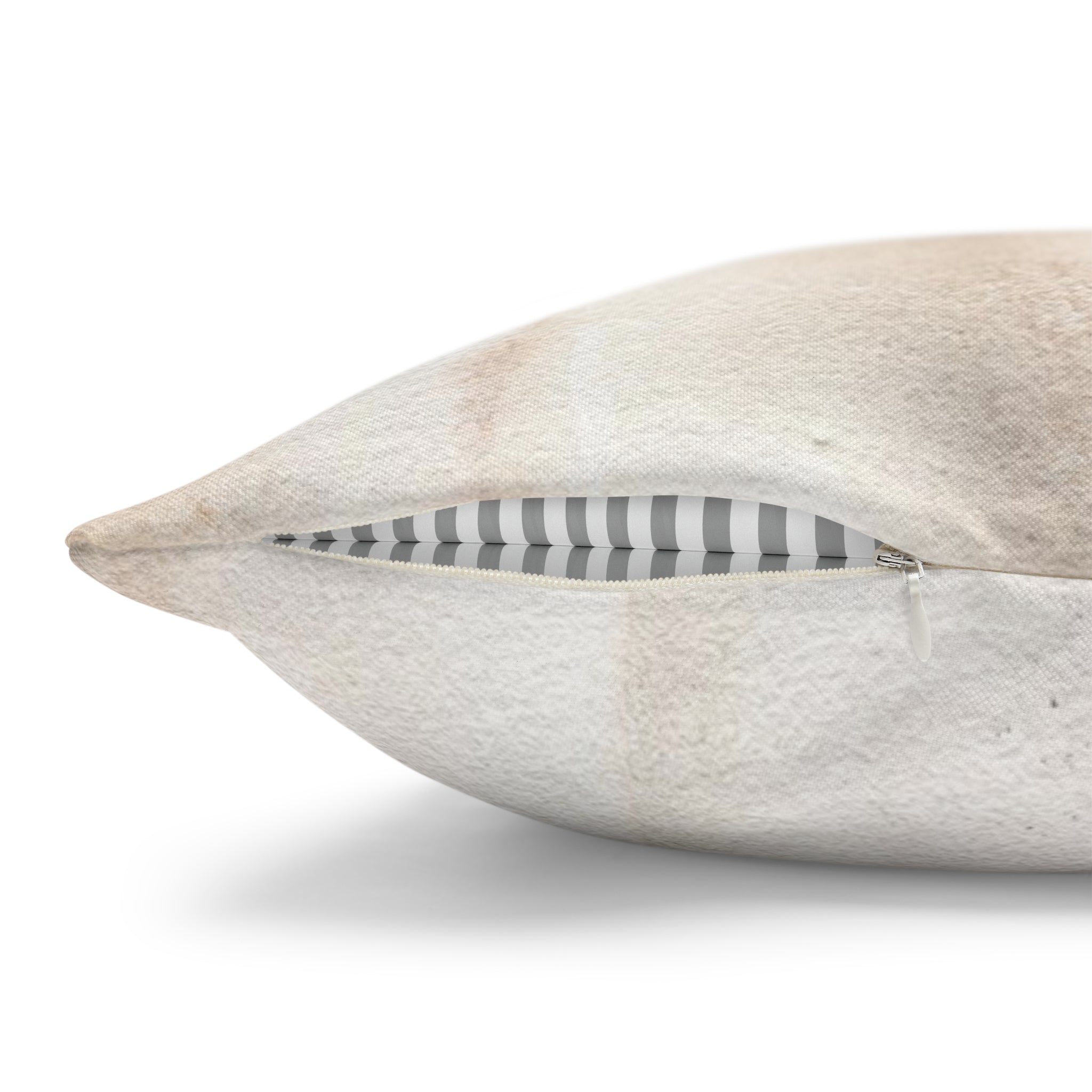 Abstract Pillow Cover | Blush Beige Black Beige Ombre