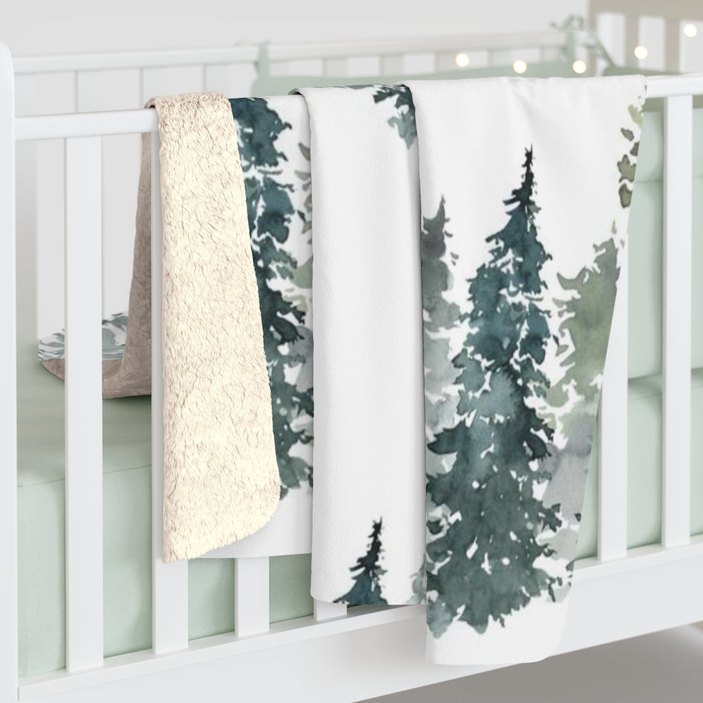 Evergreen Comfy Blanket | Spruce Trees Nature