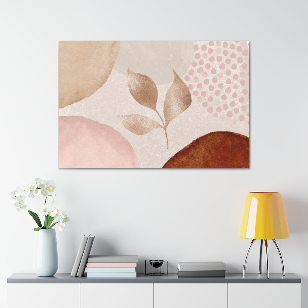 Abstract Canvas Wall Art | Blush Pink Floral