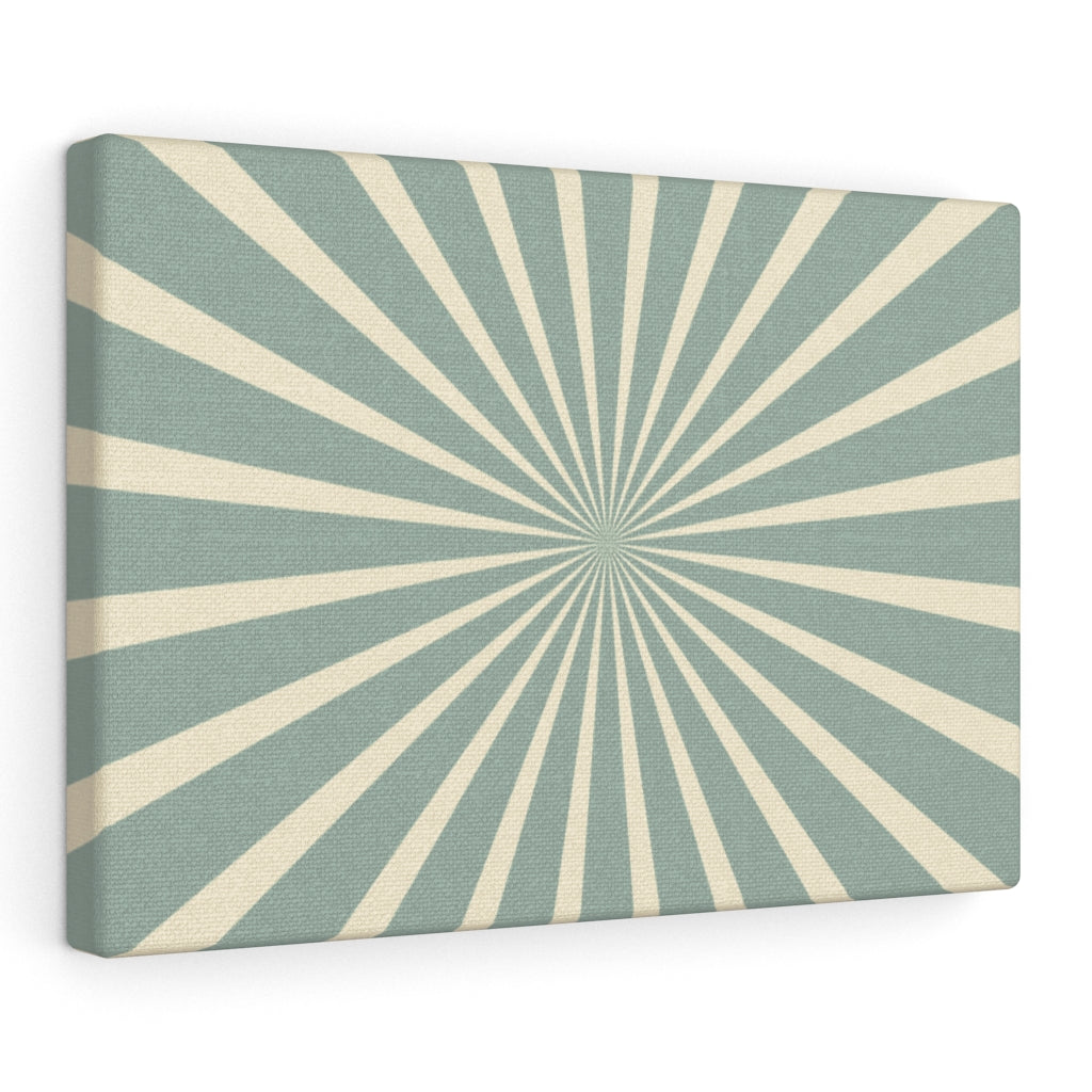 RETRO CANVAS ART | Mint Green Yellow