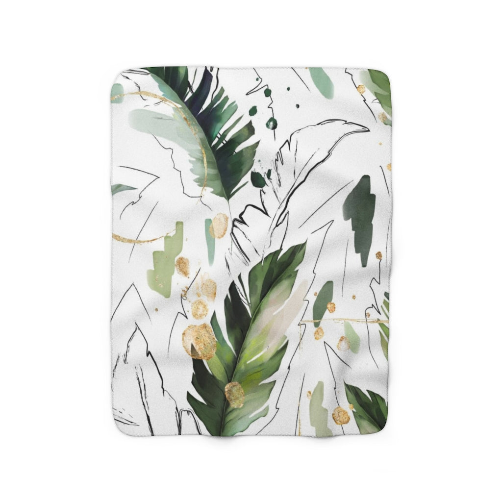 modern abstract cozy blanket