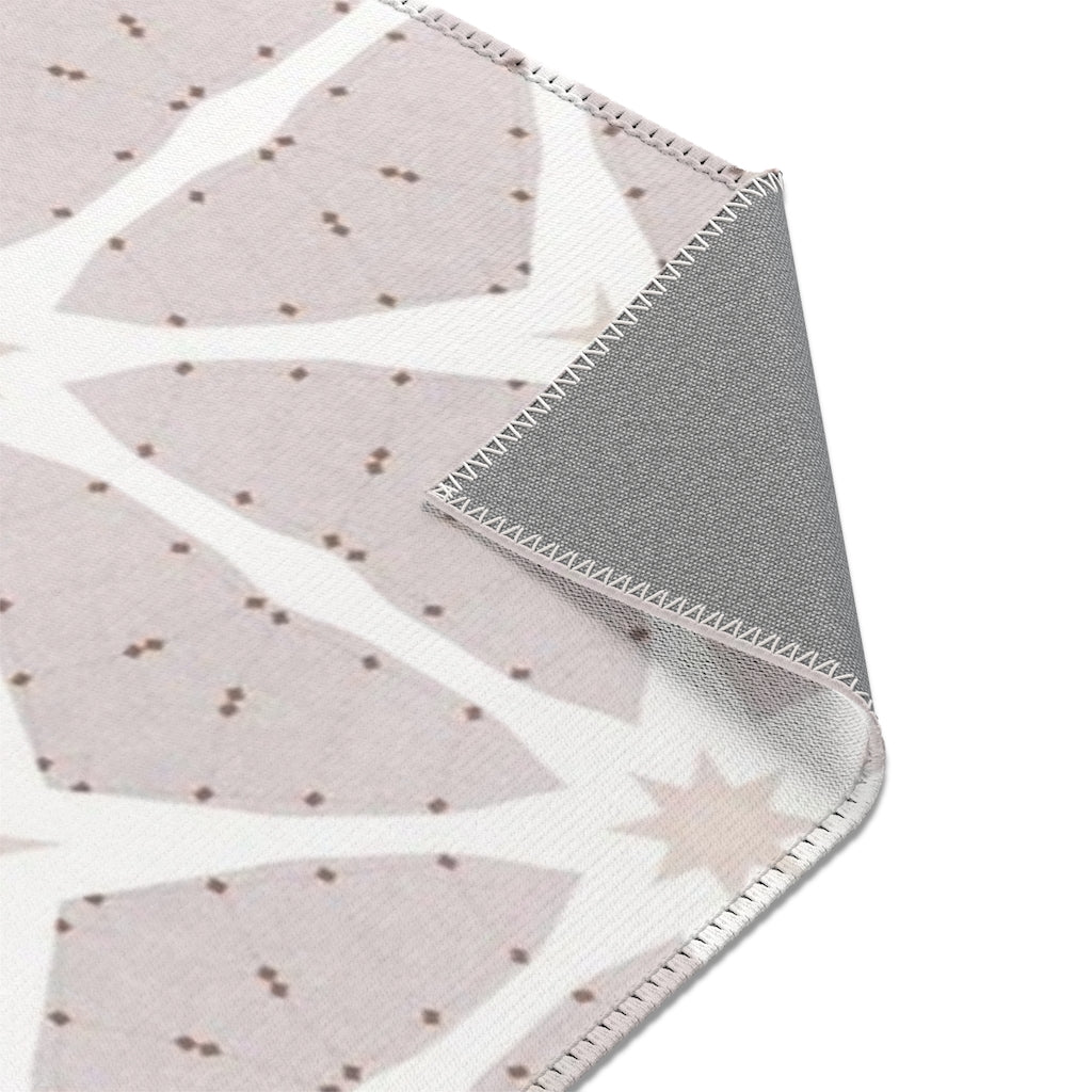 Geometric Area Rug | Beige Cream Pattern