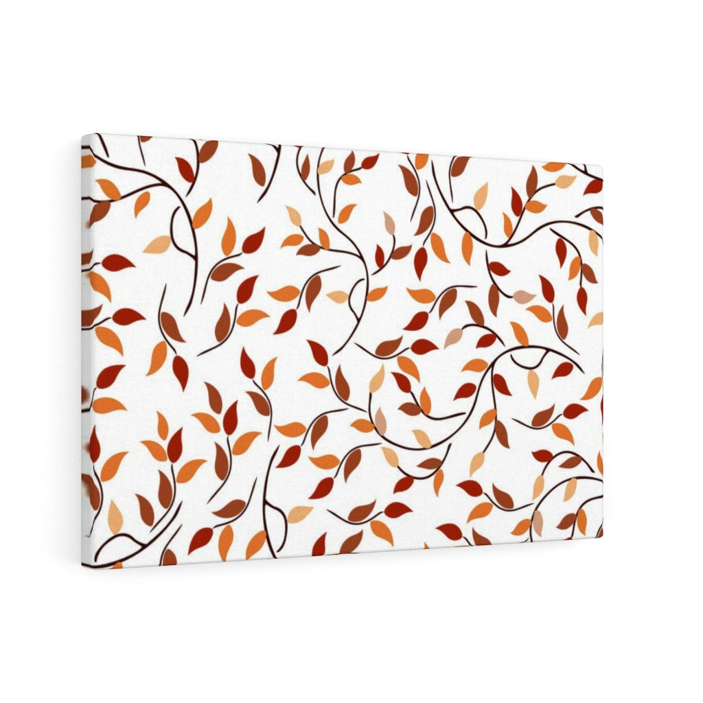 FLORAL WALL CANVAS ART | Red Orange White