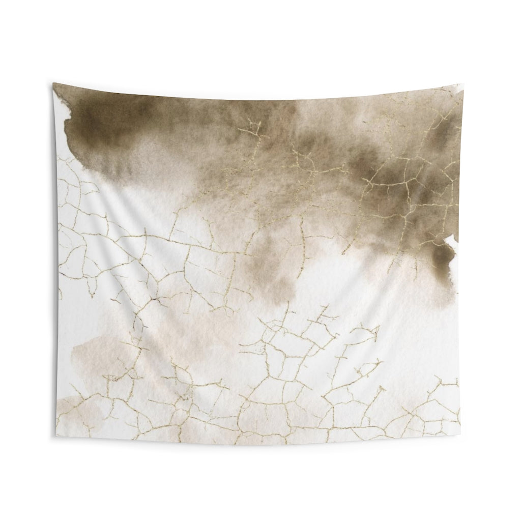 Abstract Tapestry | Beige White Ombre