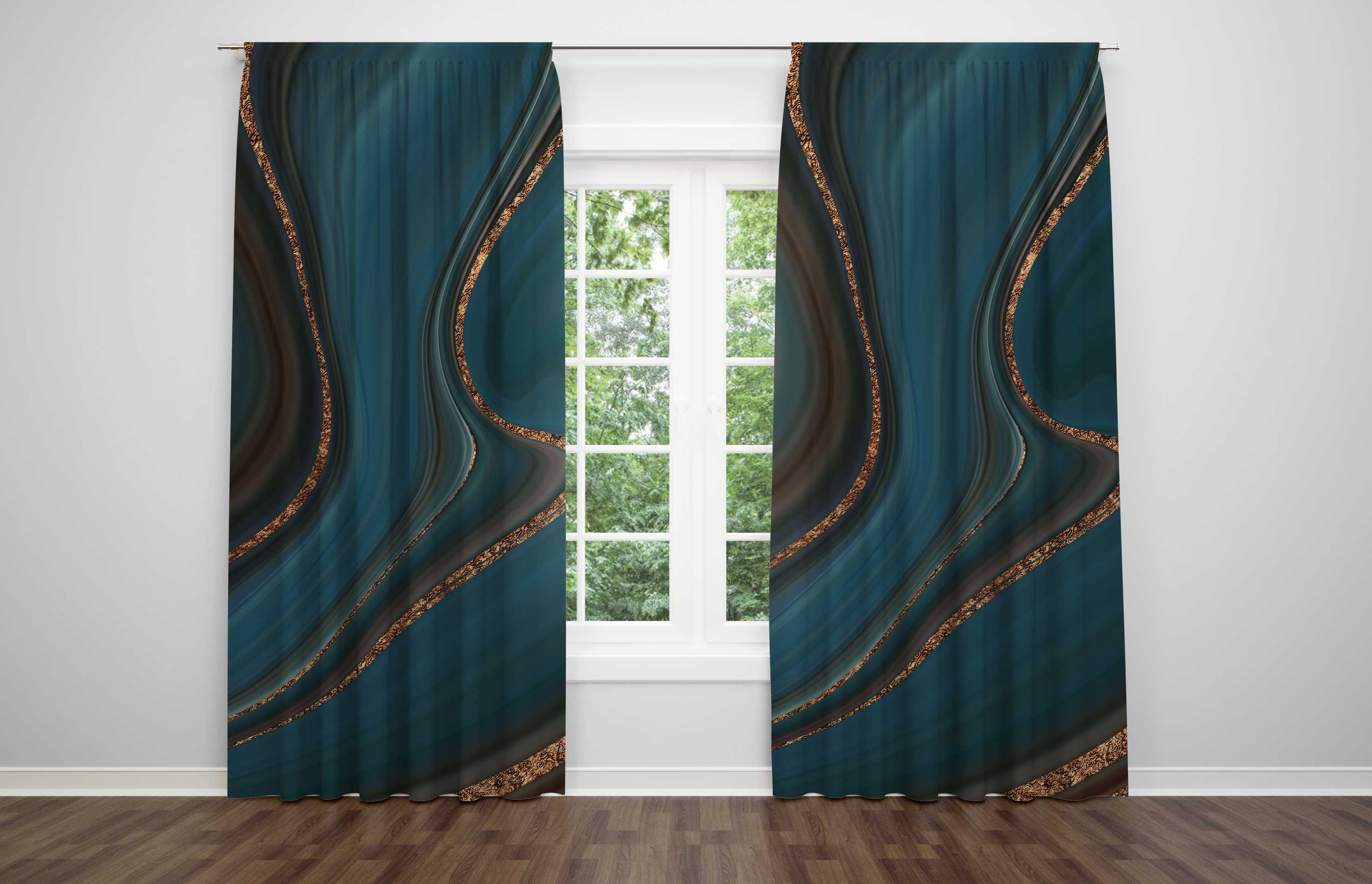 modern abstract, unique window curtains