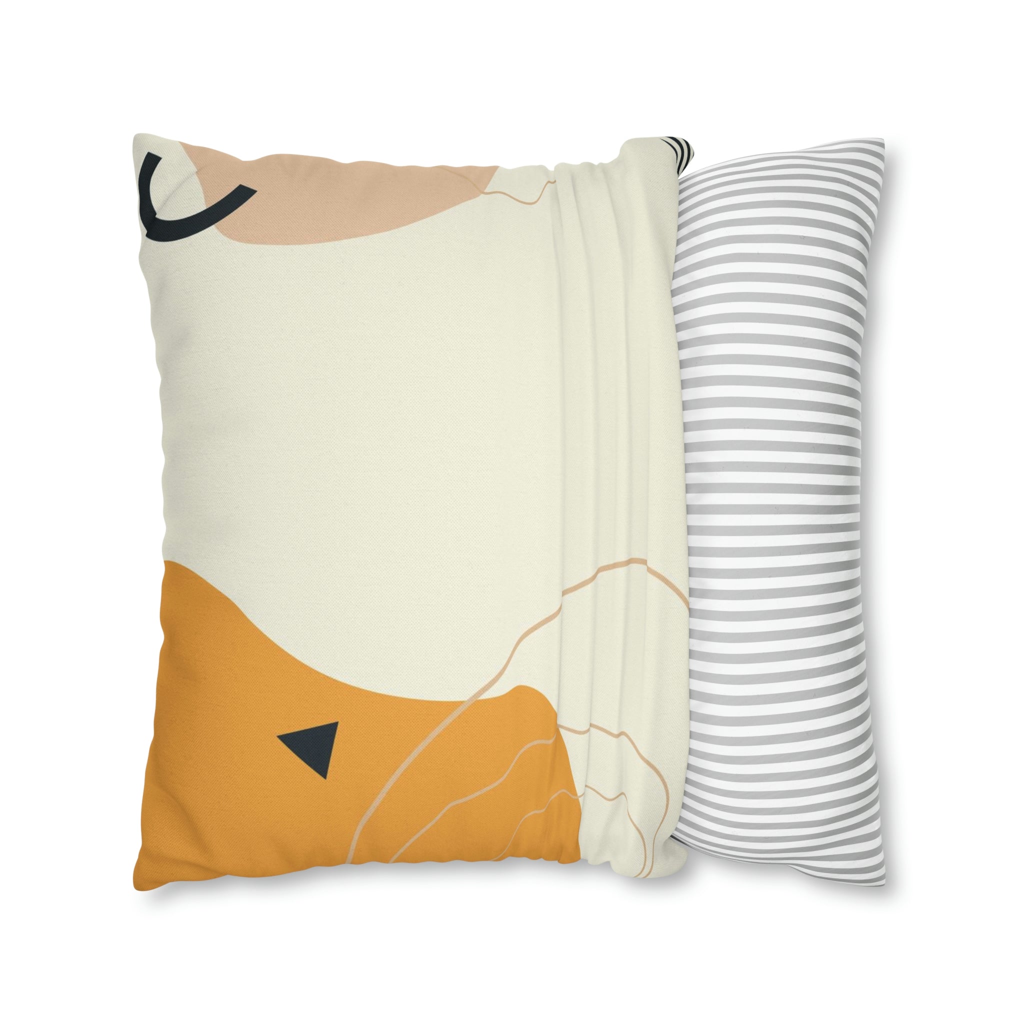 Abstract Pillow Cover | Cream Geometric