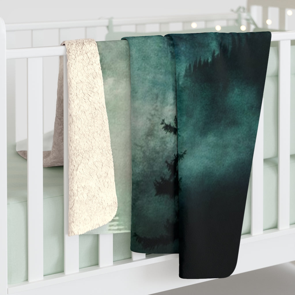 Nature Comfy Blanket | Green Forest Landscape