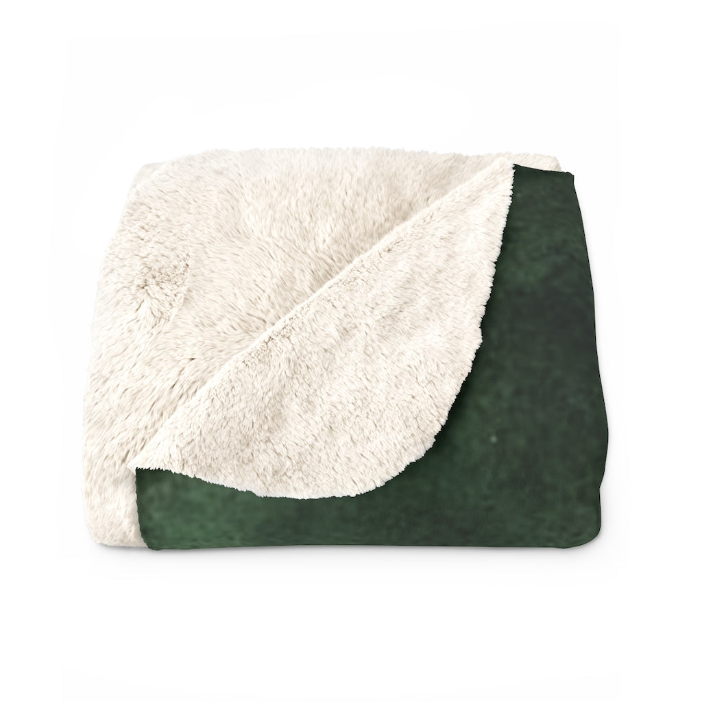 Floral Comfy Blanket | Black Purple Gold White