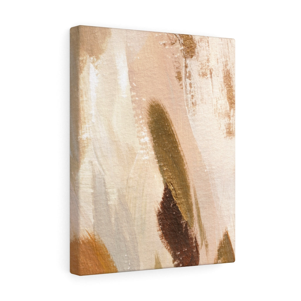 Abstract Canvas Art | Brown White Cream Beige