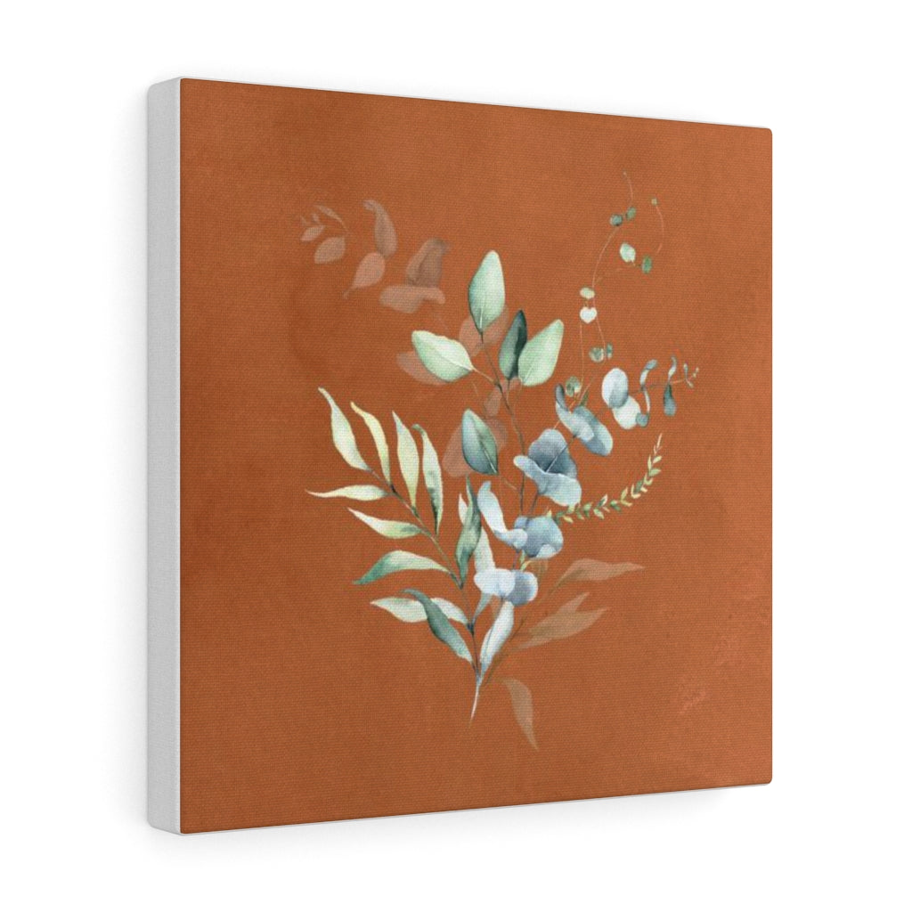 FLORAL WALL CANVAS ART | Terracotta Green Eucalyptus