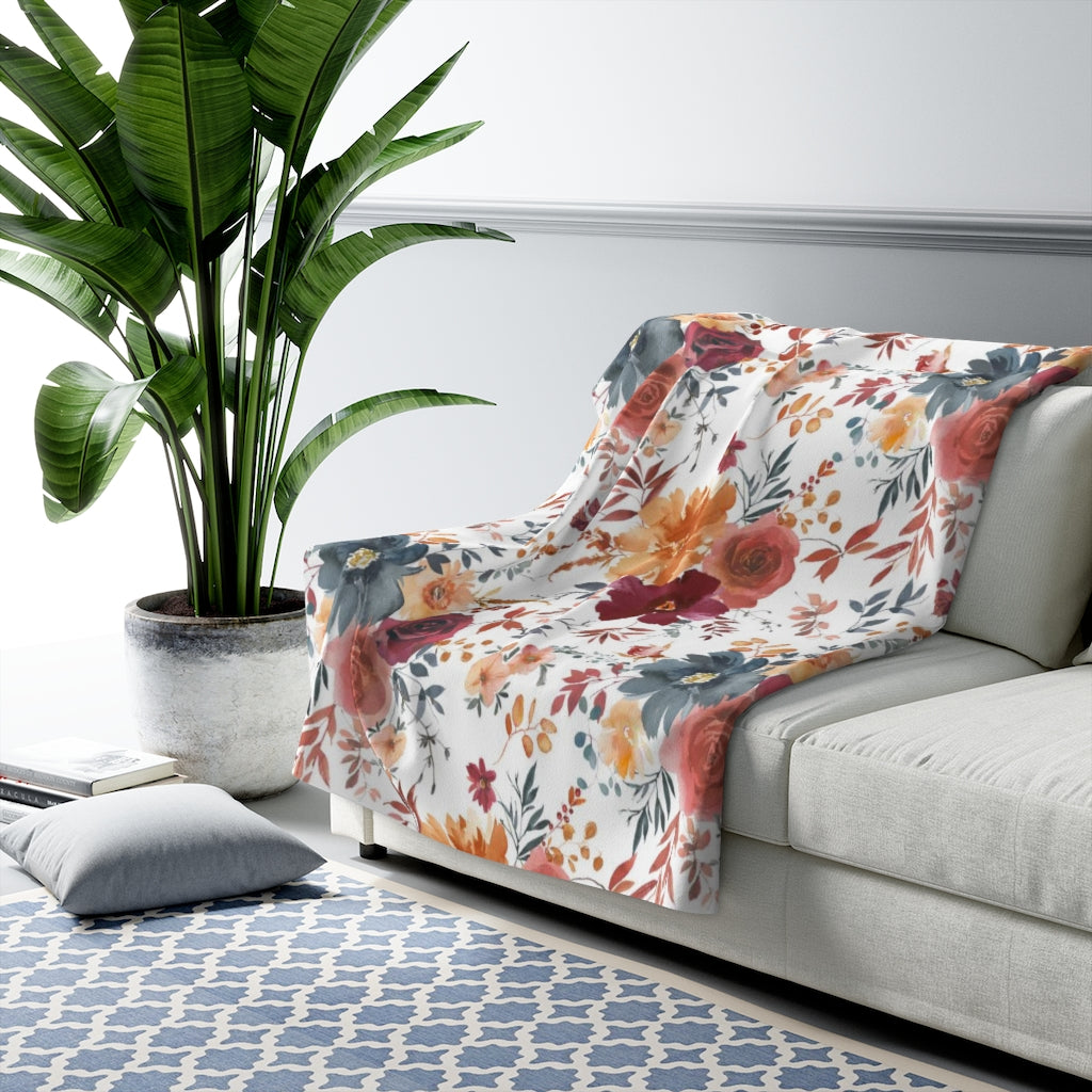 sherpa fleece throw blanket