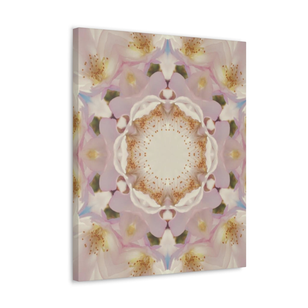 Abstract Canvas Wall Art | Mauve Beige