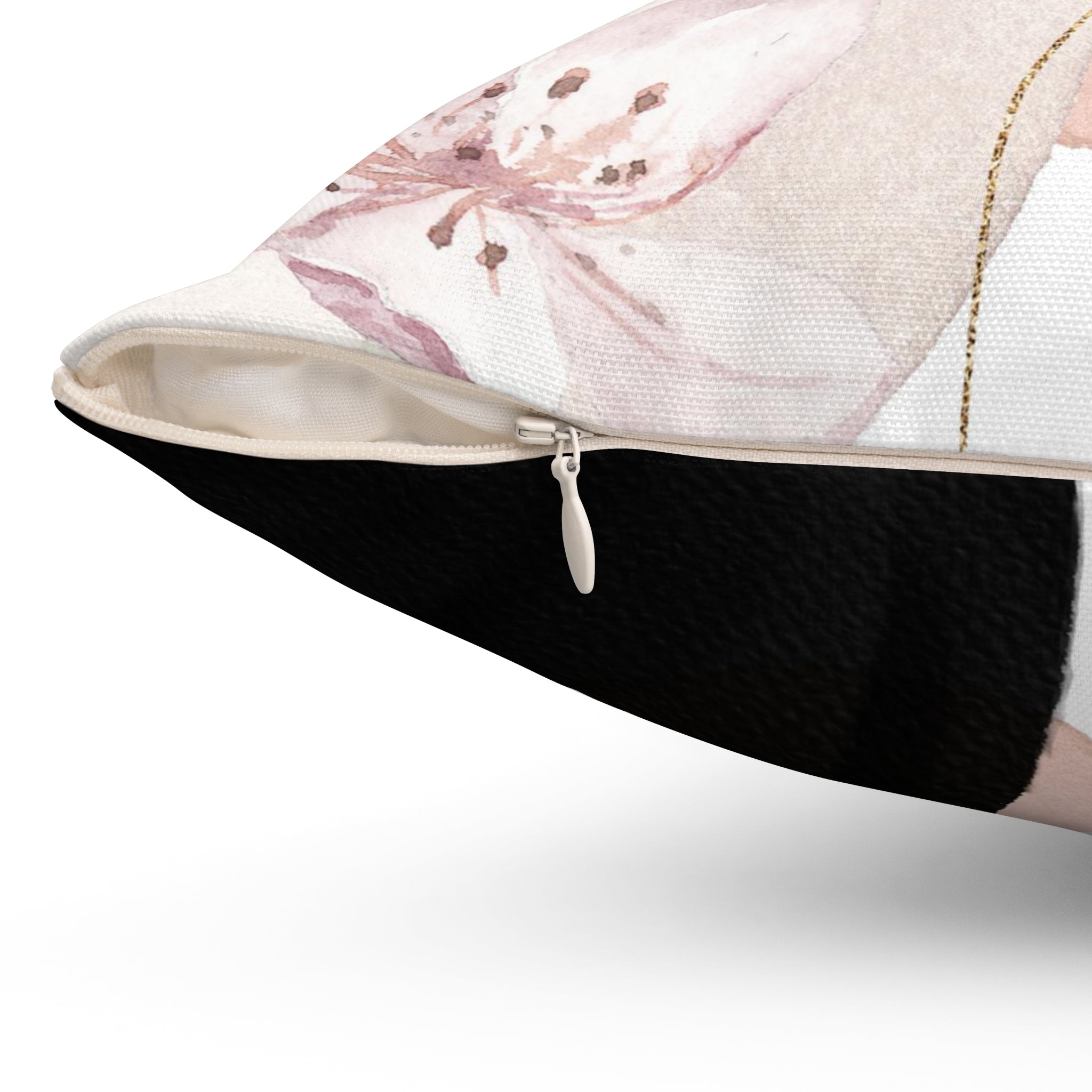 Abstract Pillow Cover | Blush Pink, Black