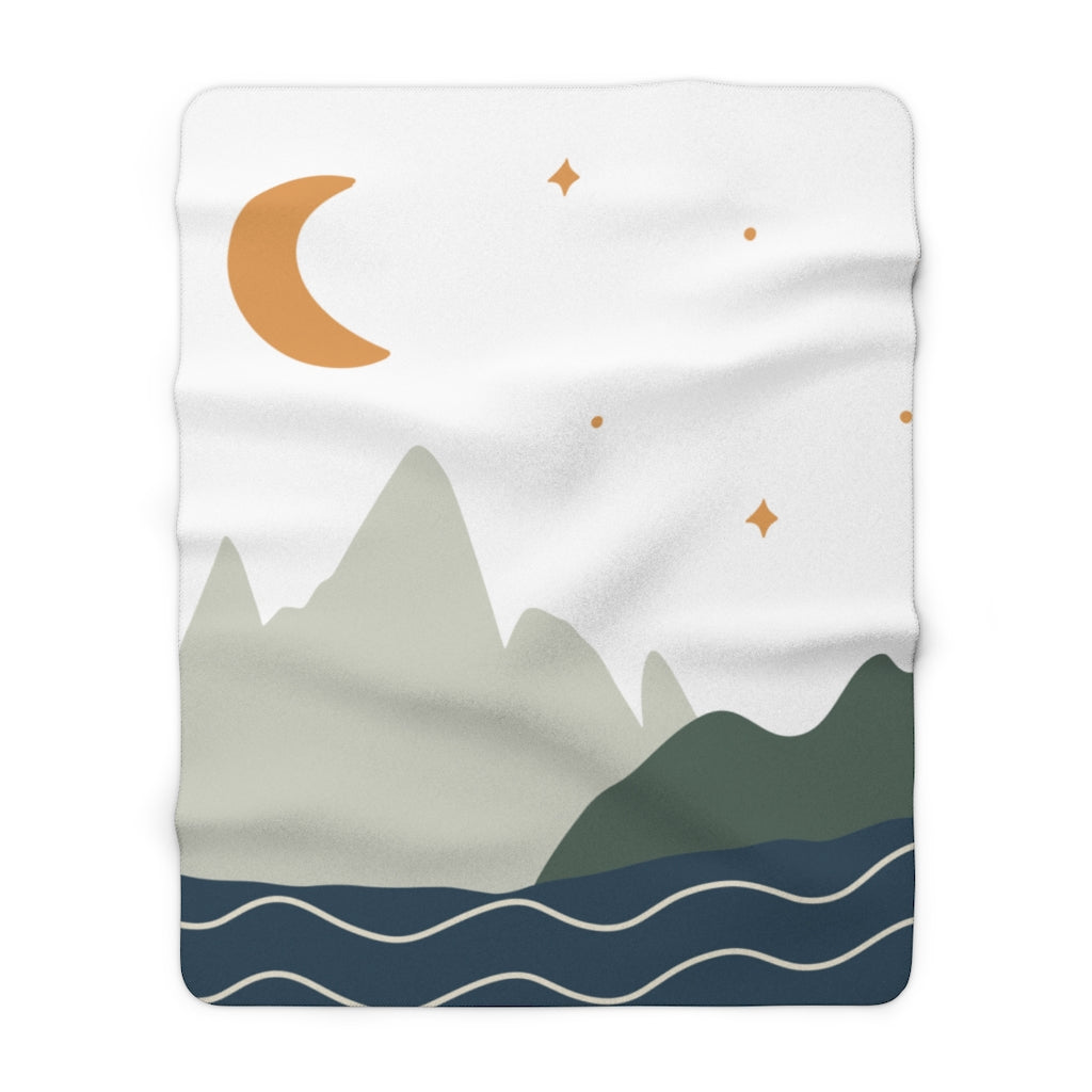 sherpa fleece throw blanket