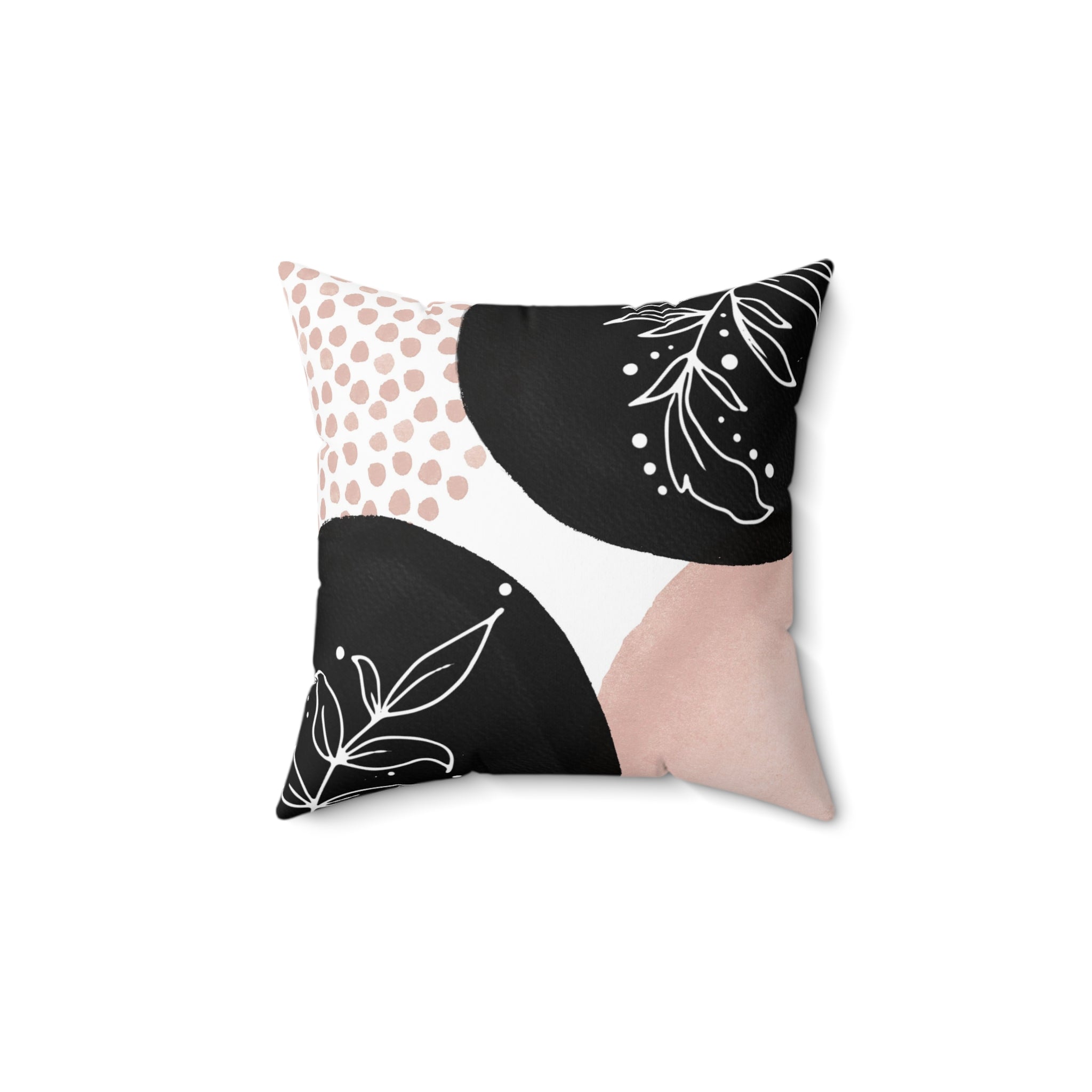 Abstract Pillow Cover | Blush Pink, Black White