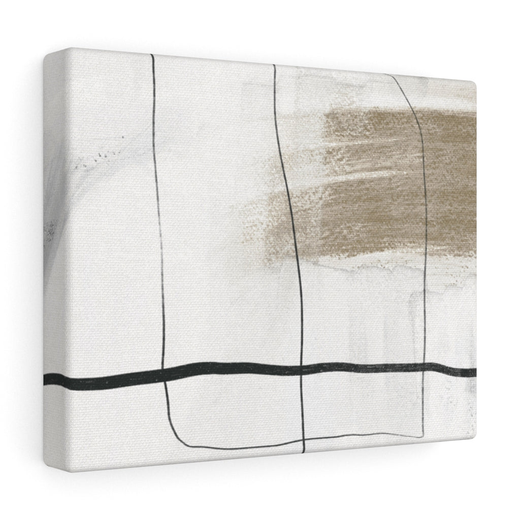 ABSTRACT WALL CANVAS ART | Brown Beige Black