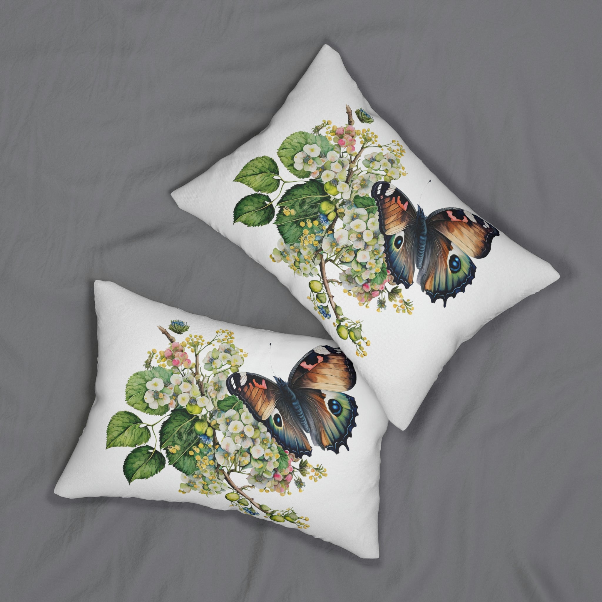 Butterfly Lumbar Pillow | Spring Botanical