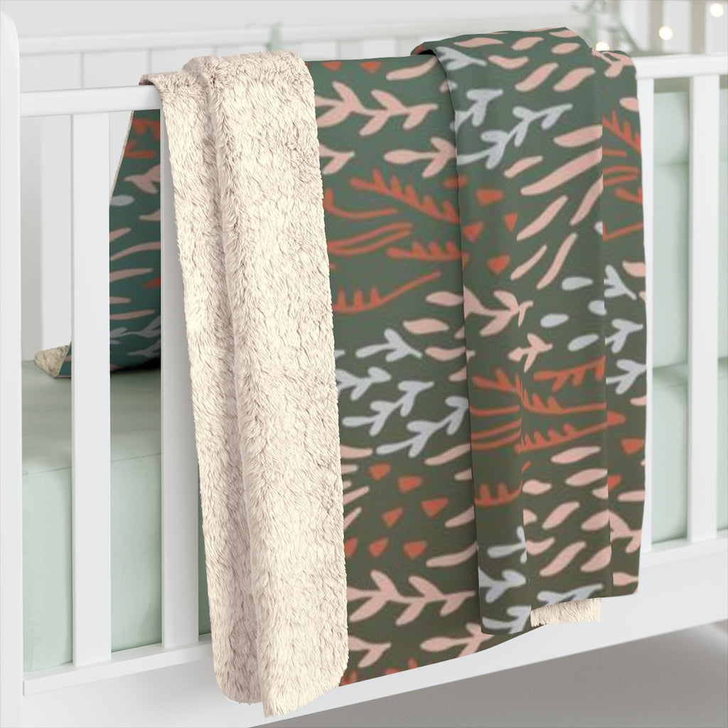 Floral Blanket | Teal Rust