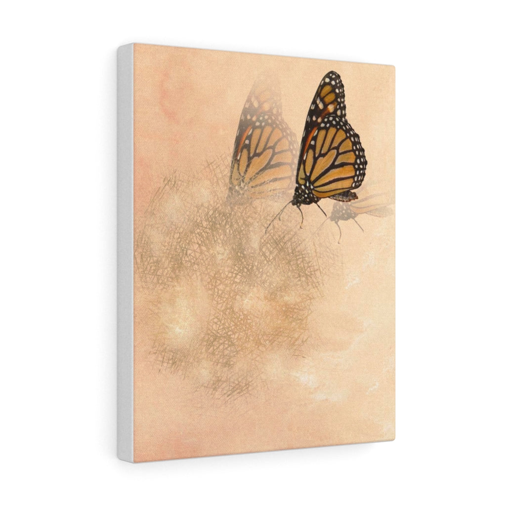 WHIMSICAL WALL CANVAS ART | Terracotta Gold Butterfly