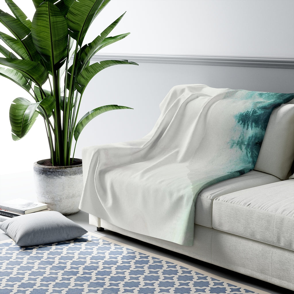 Nature Comfy Blanket | Green Forest Landscape