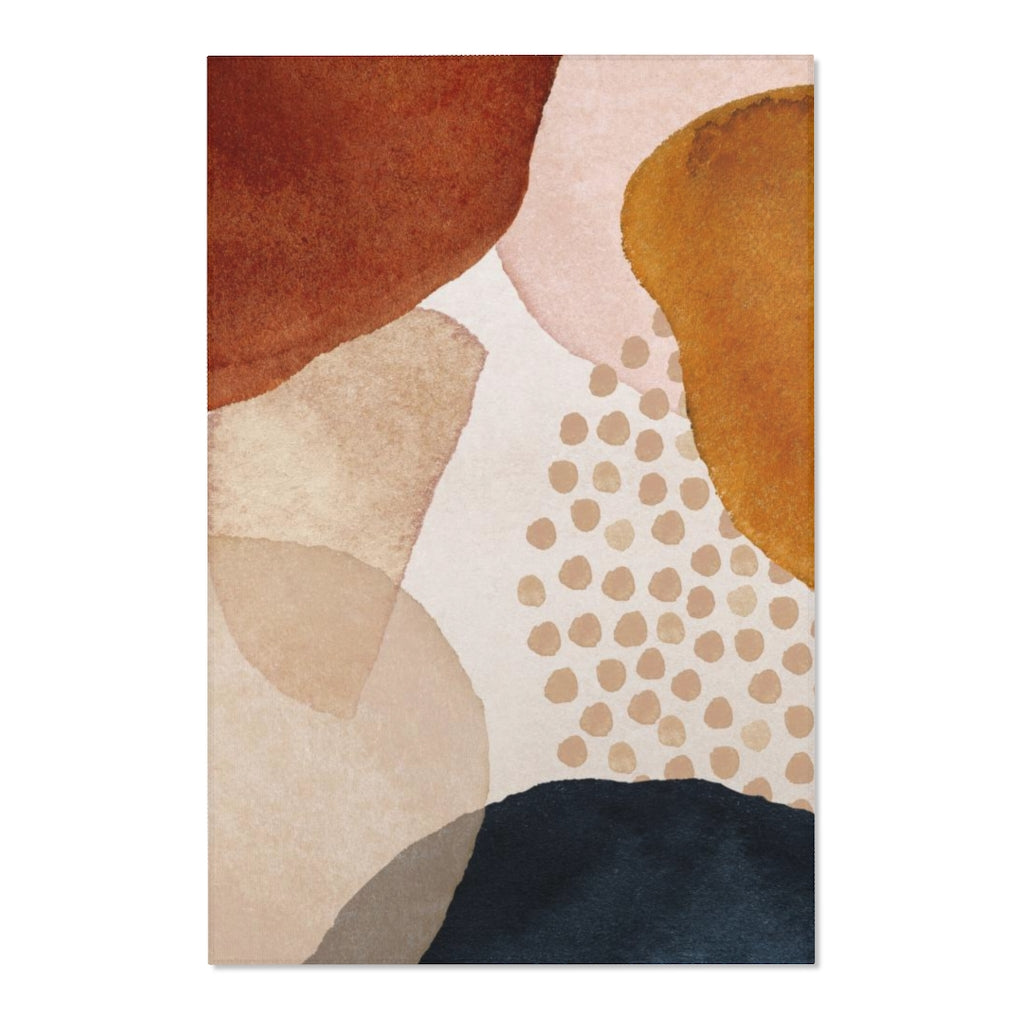 Boho Area Rug | Blush Pink Beige