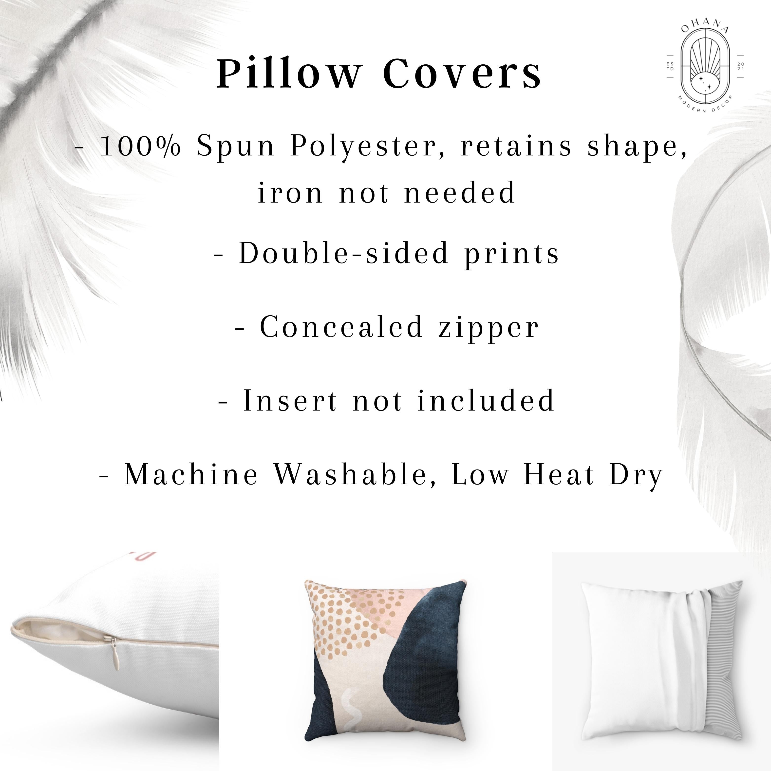 Abstract Boho Pillow Cover | Teal White
