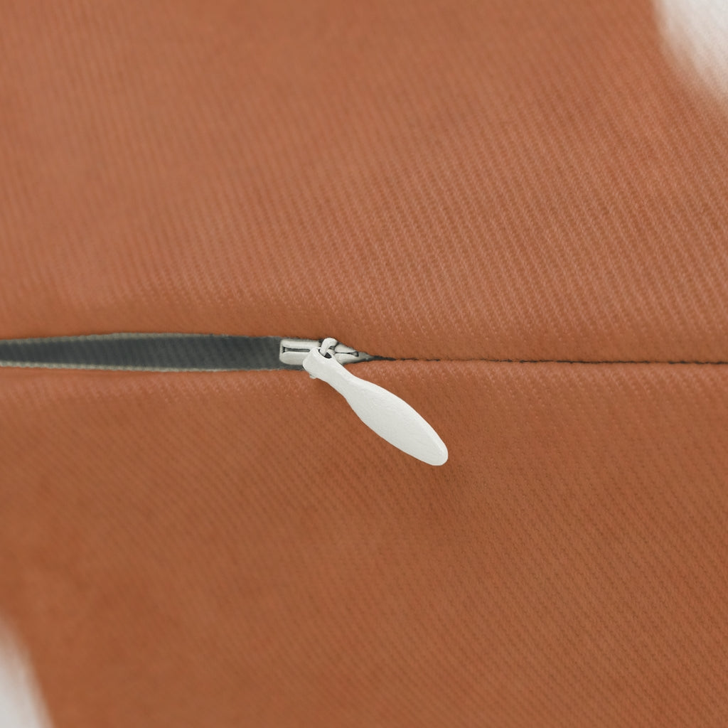 Abstract Boho Lumbar Pillow | Terracotta Cream