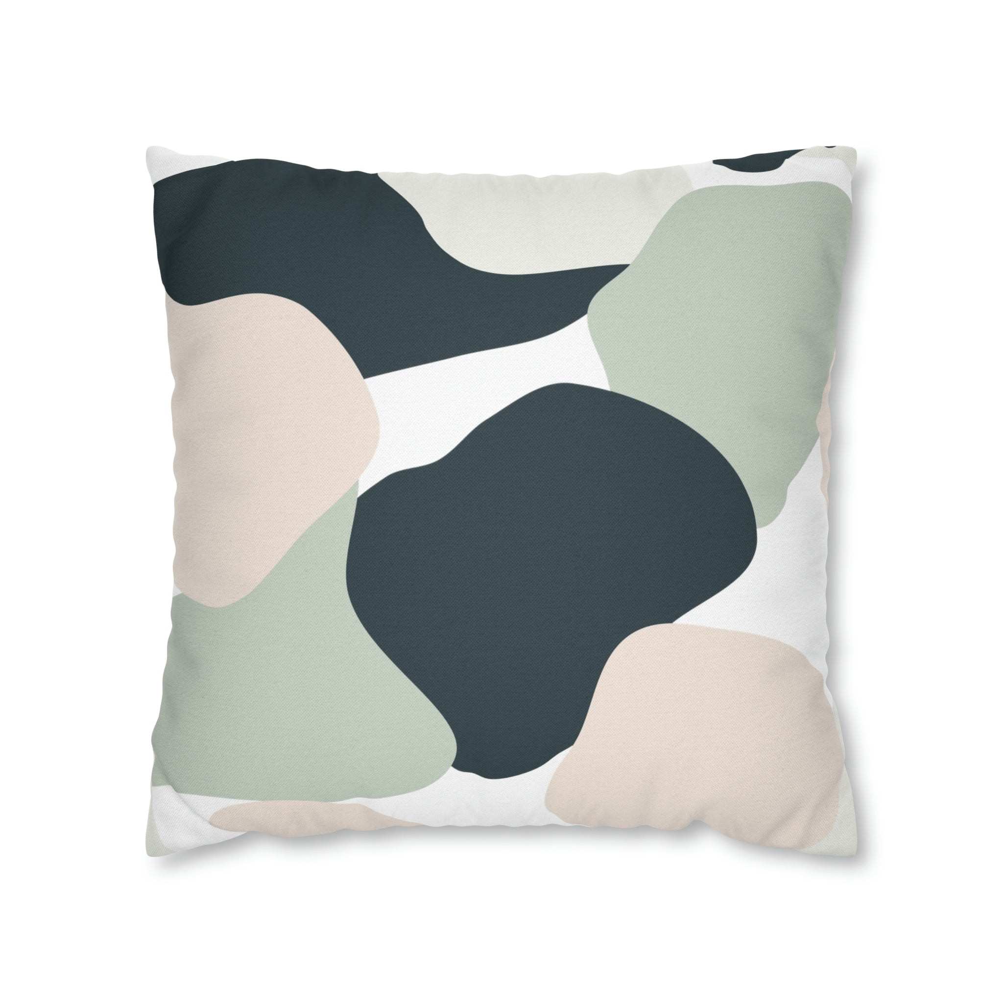 Abstract Pillow Cover | Sage Green, Blush Pink