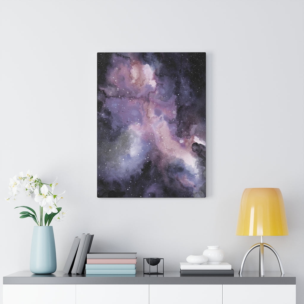 MYSTICAL WALL CANVAS ART | Black Purple Pink White