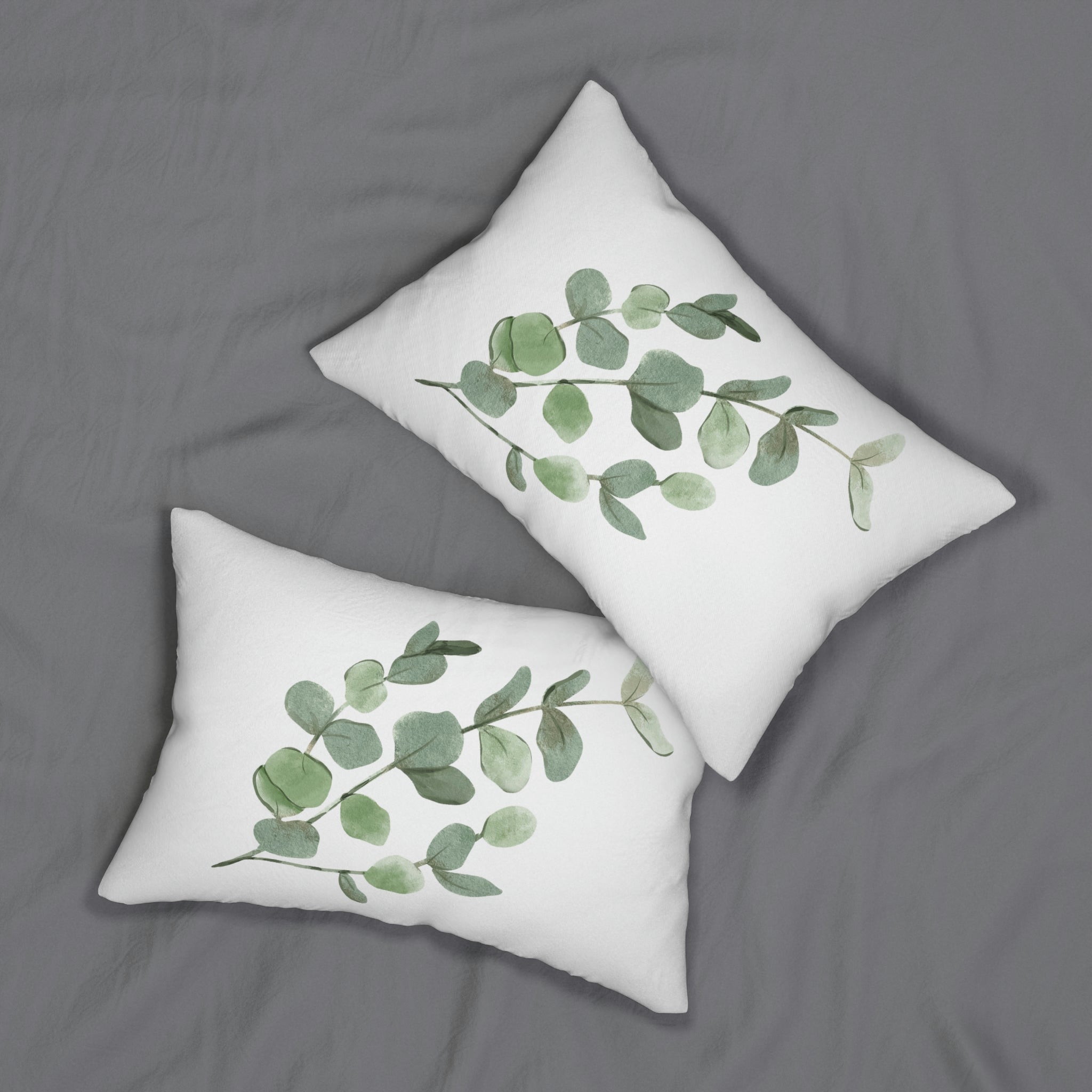 Eucalyptus Lumbar Pillow | Sage Green Floral