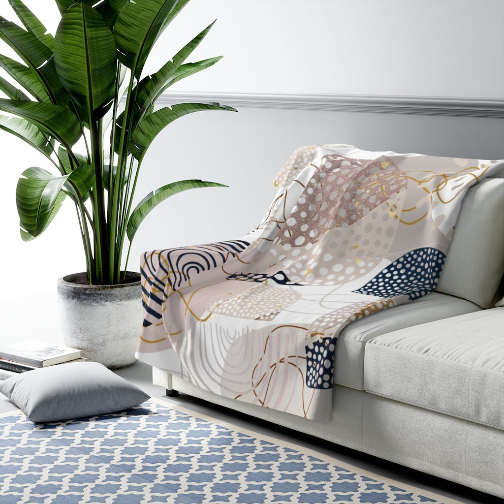 sherpa fleece throw blanket