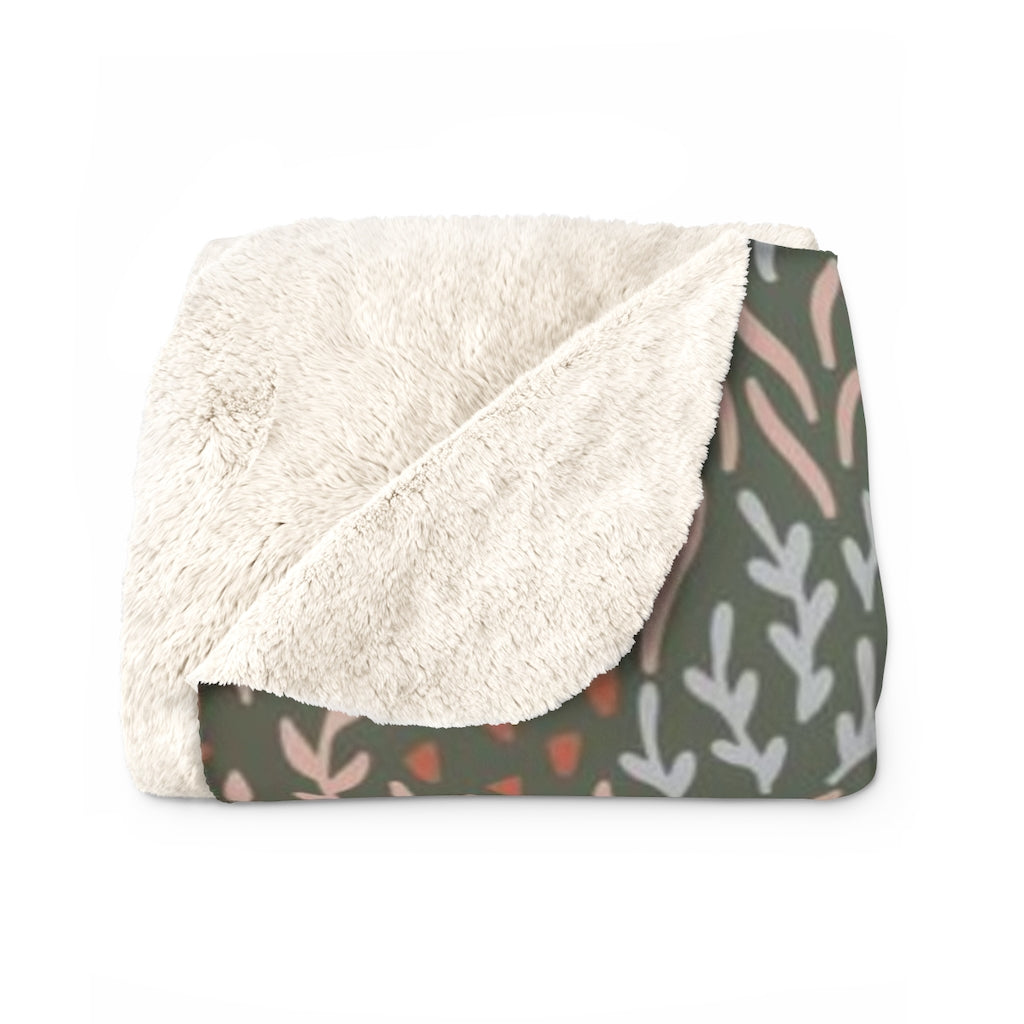 Floral Blanket | Teal Rust