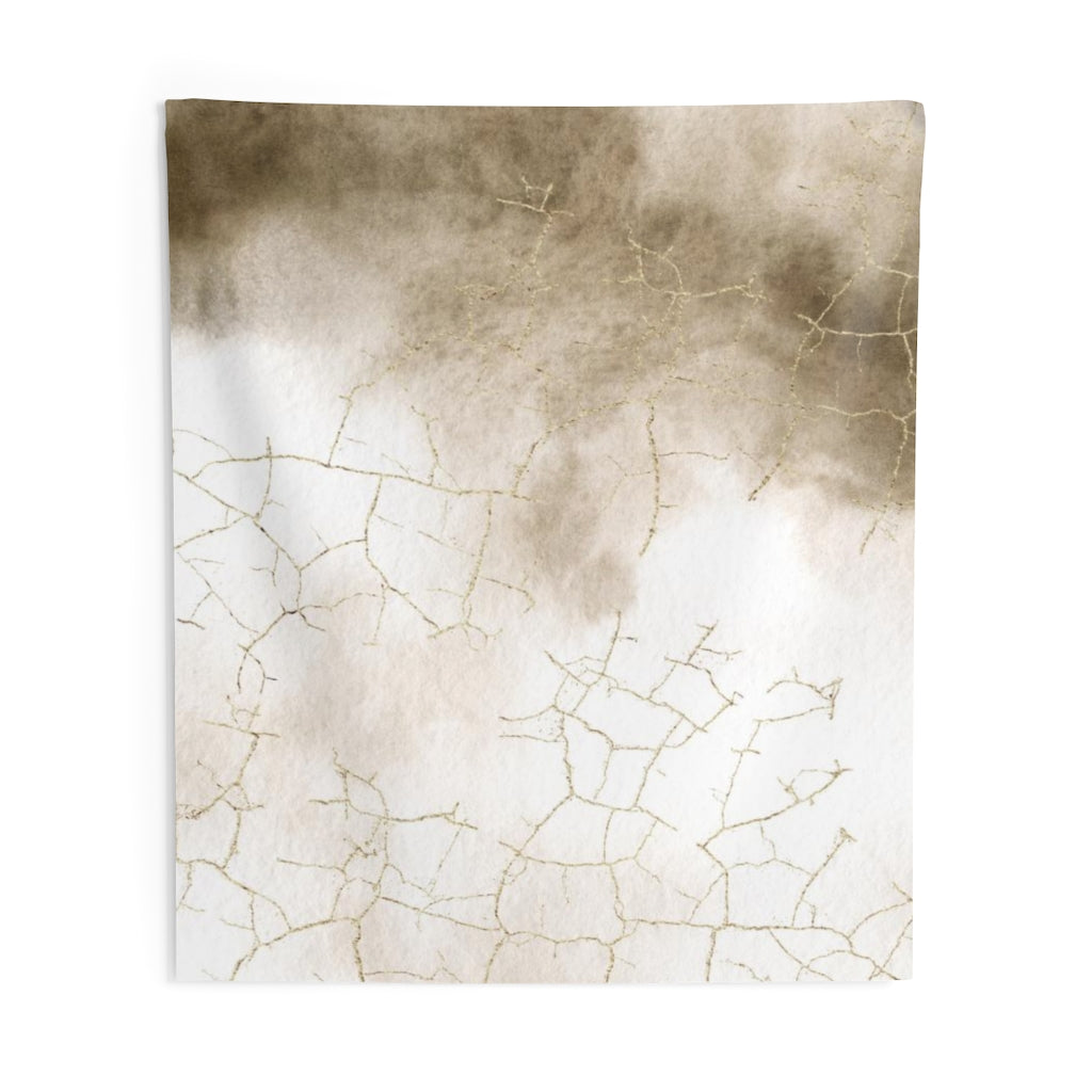 Abstract Tapestry | Beige White Ombre