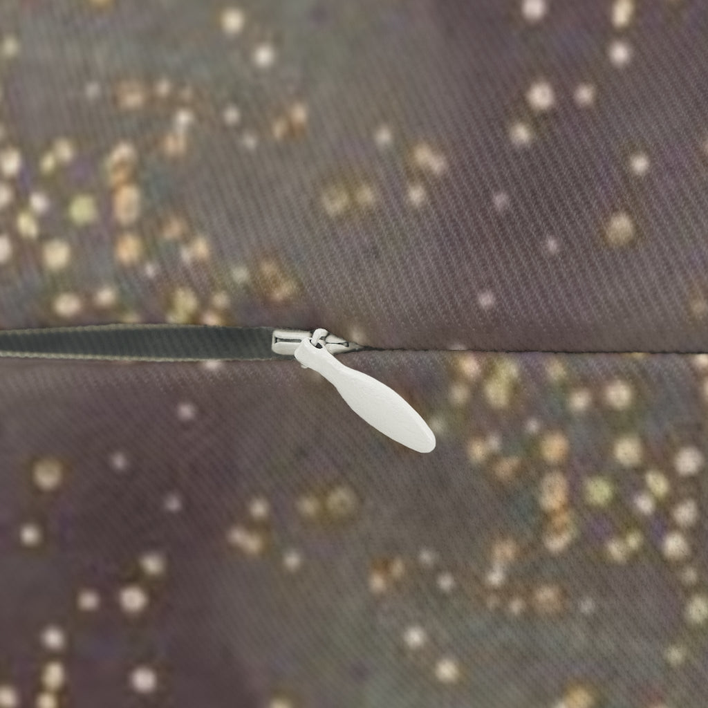 Abstract Boho Lumbar Pillow | Brown Gold