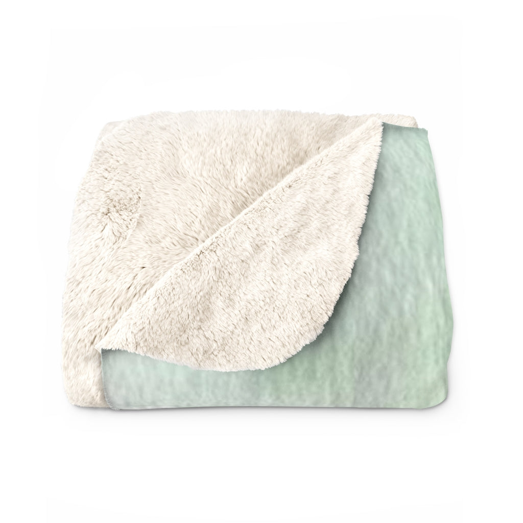 Abstract Comfy Blanket | Mauve Pink Green