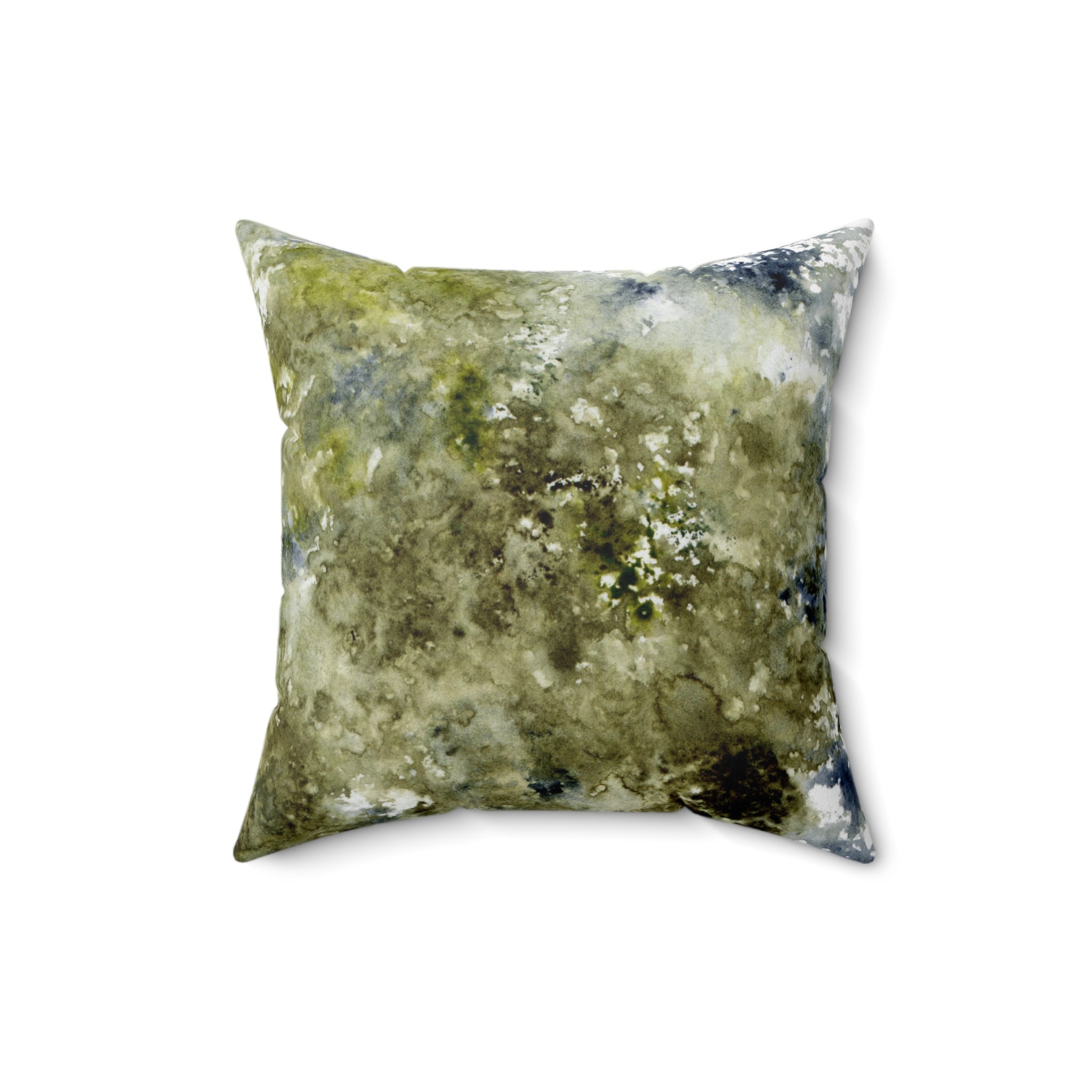 Abstract Floral Pillow Cover | Sage Green Navy