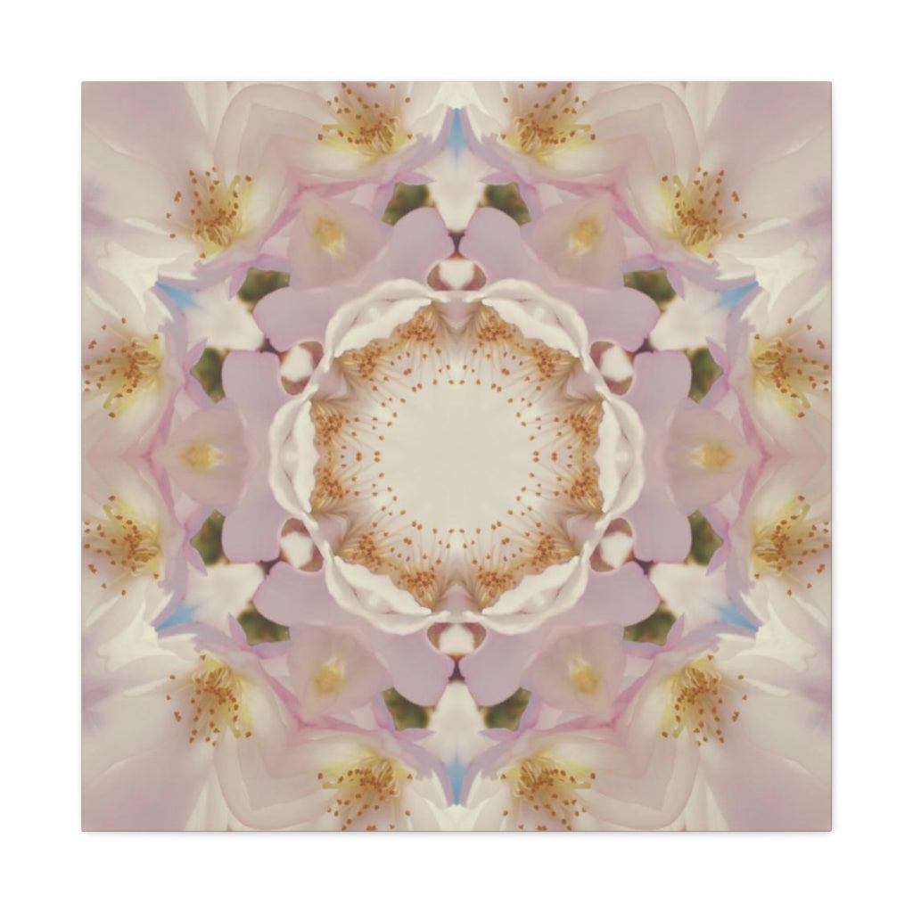 Abstract Canvas Wall Art | Mauve Beige