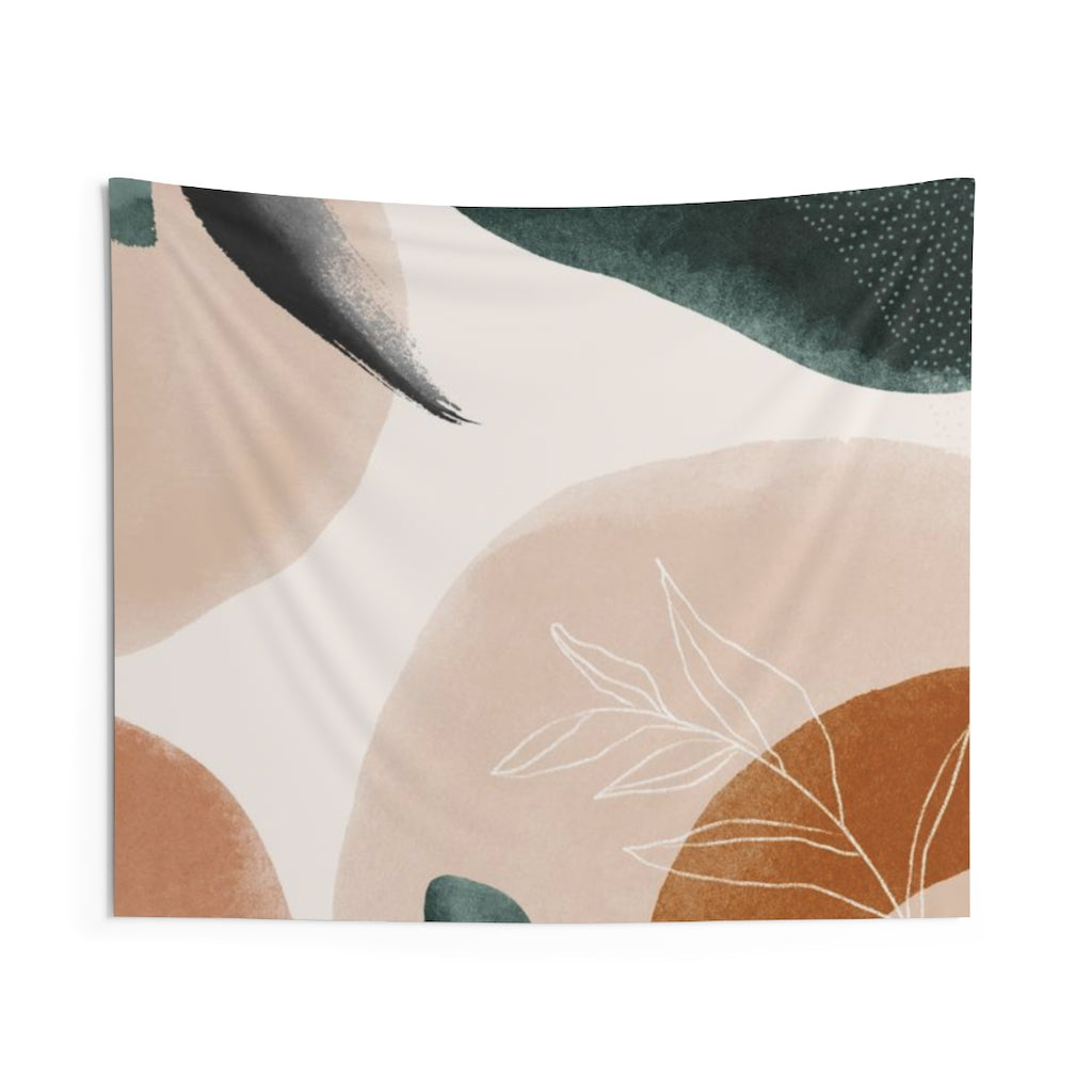 Floral Tapestry | Beige Green Rust
