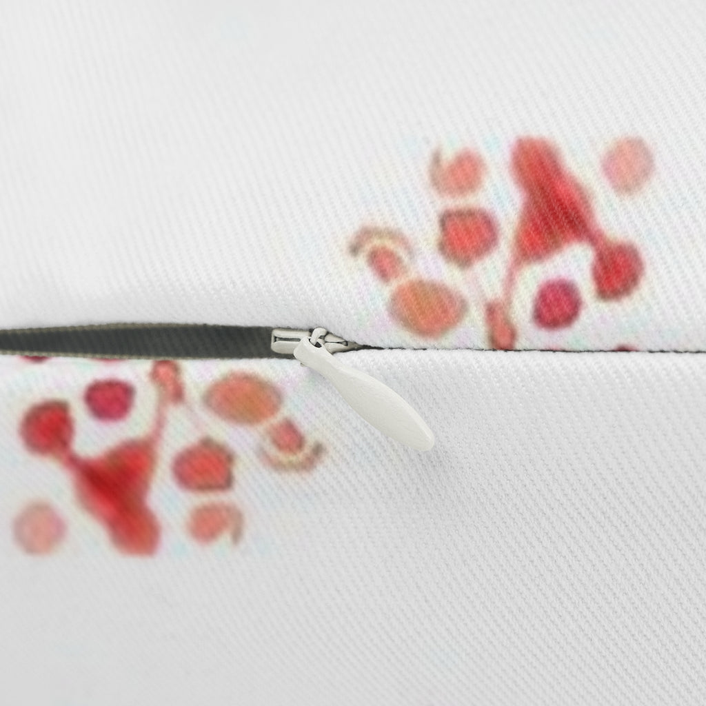 Floral Boho Lumbar Pillow | Purple Green Yellow