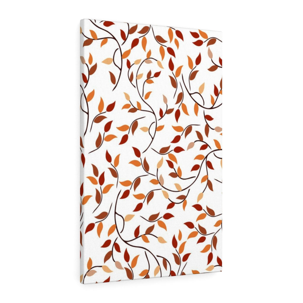 FLORAL WALL CANVAS ART | Red Orange White