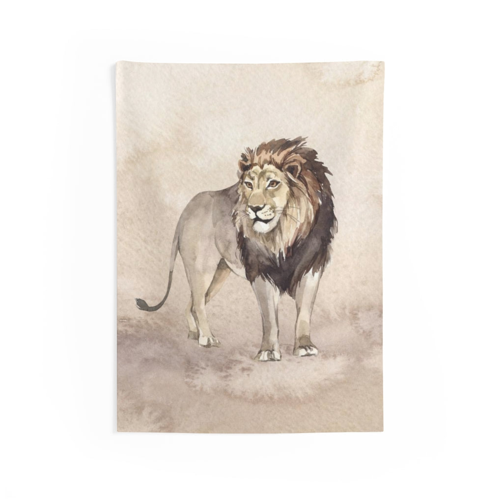 Southwestern Tapestry | Beige Lion Safari