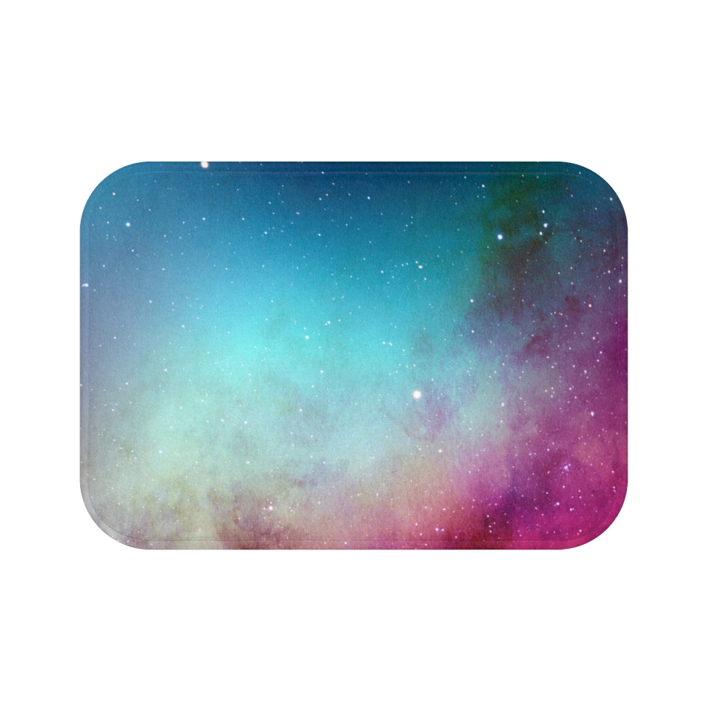 Cosmic Bath Mat | Turquoise Pink Bathroom