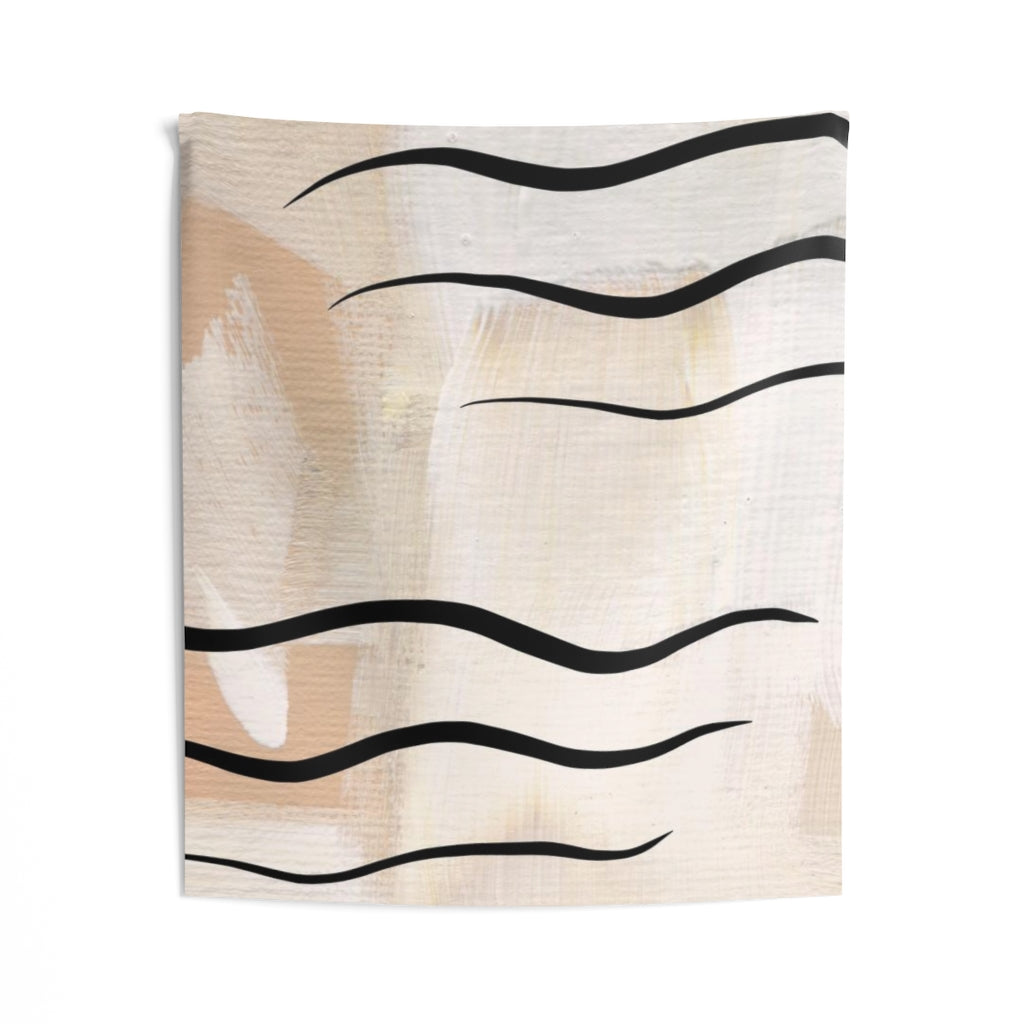 Abstract Tapestry | Yellow Black Beige