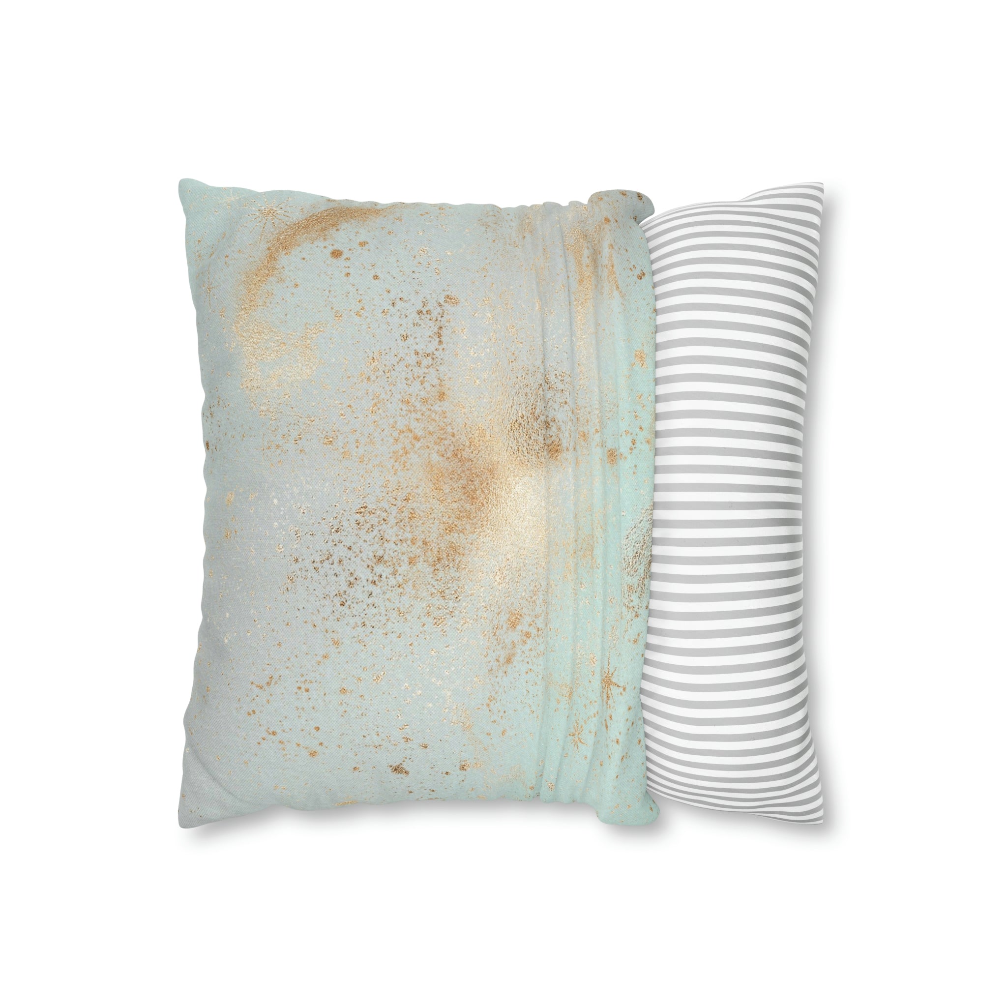 Abstract Pillow Cover | Mint Green Blue Beige