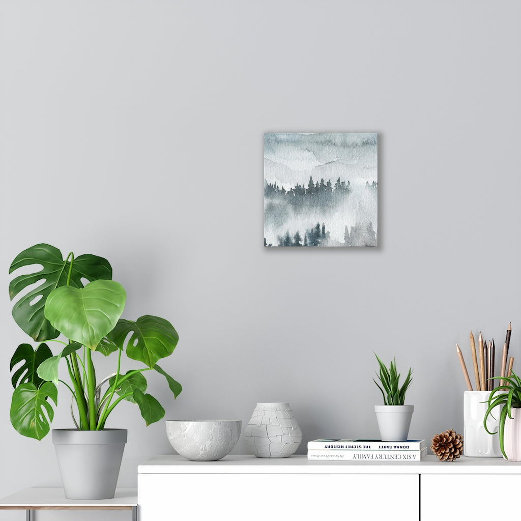 Nature Wall Canvas Art | Gray Woodlands