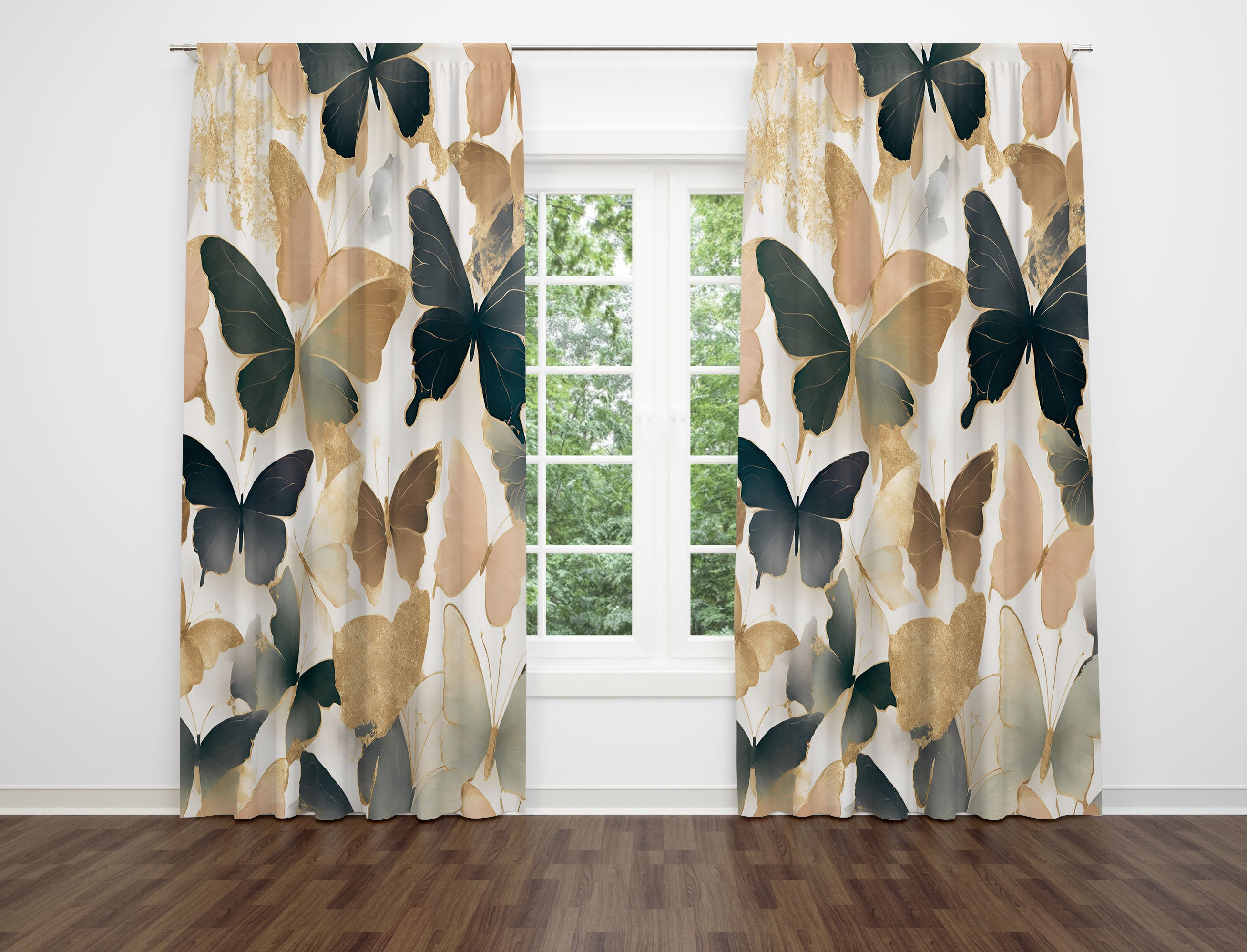 modern abstract, unique window curtains