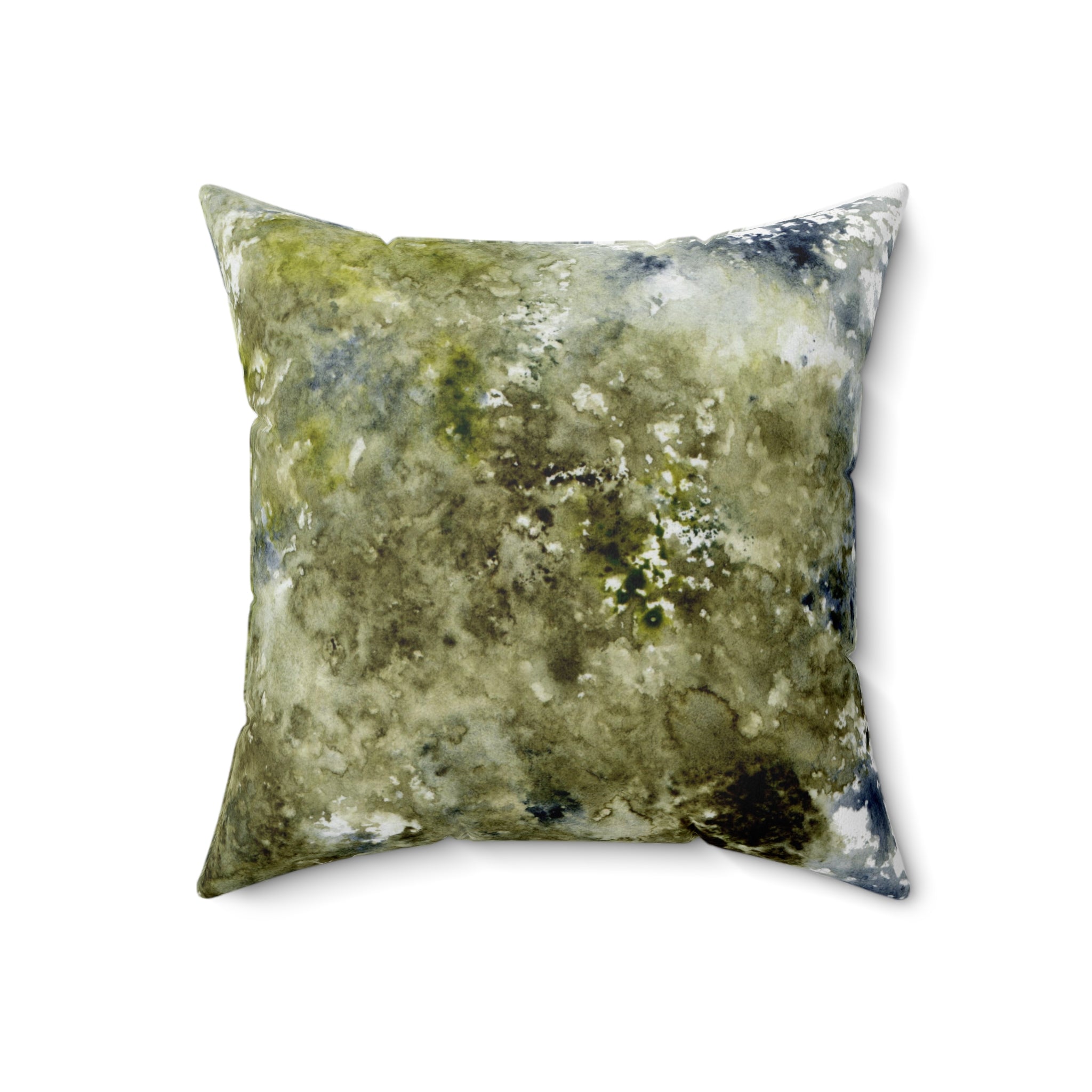 Abstract Floral Pillow Cover | Sage Green Navy